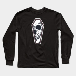 Skull Coffin Artwork Long Sleeve T-Shirt